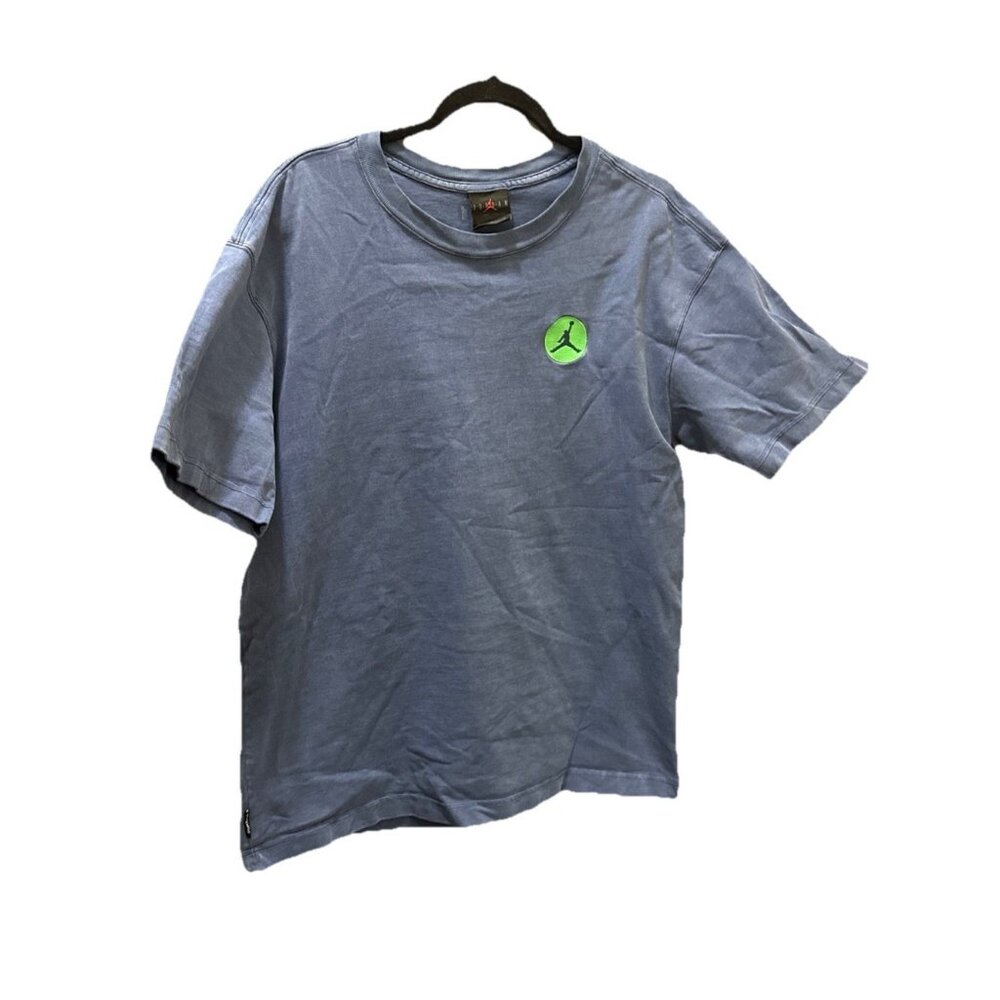 Air Jordan Jumpman Tee Shirt Mens MEDIUM Blue Short Sleeve Embroidered XIII Logo